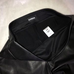 Express pleather super high rise leggings